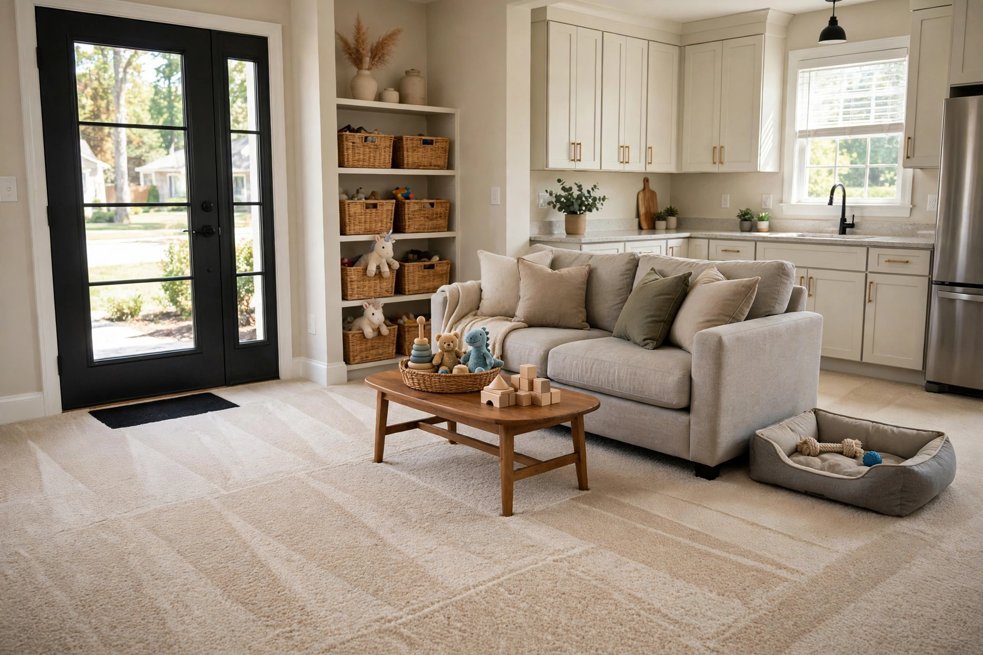 After photo,  Deep Carpet Cleaning in Woodmore, by Bowie Carpet Cleaning Company