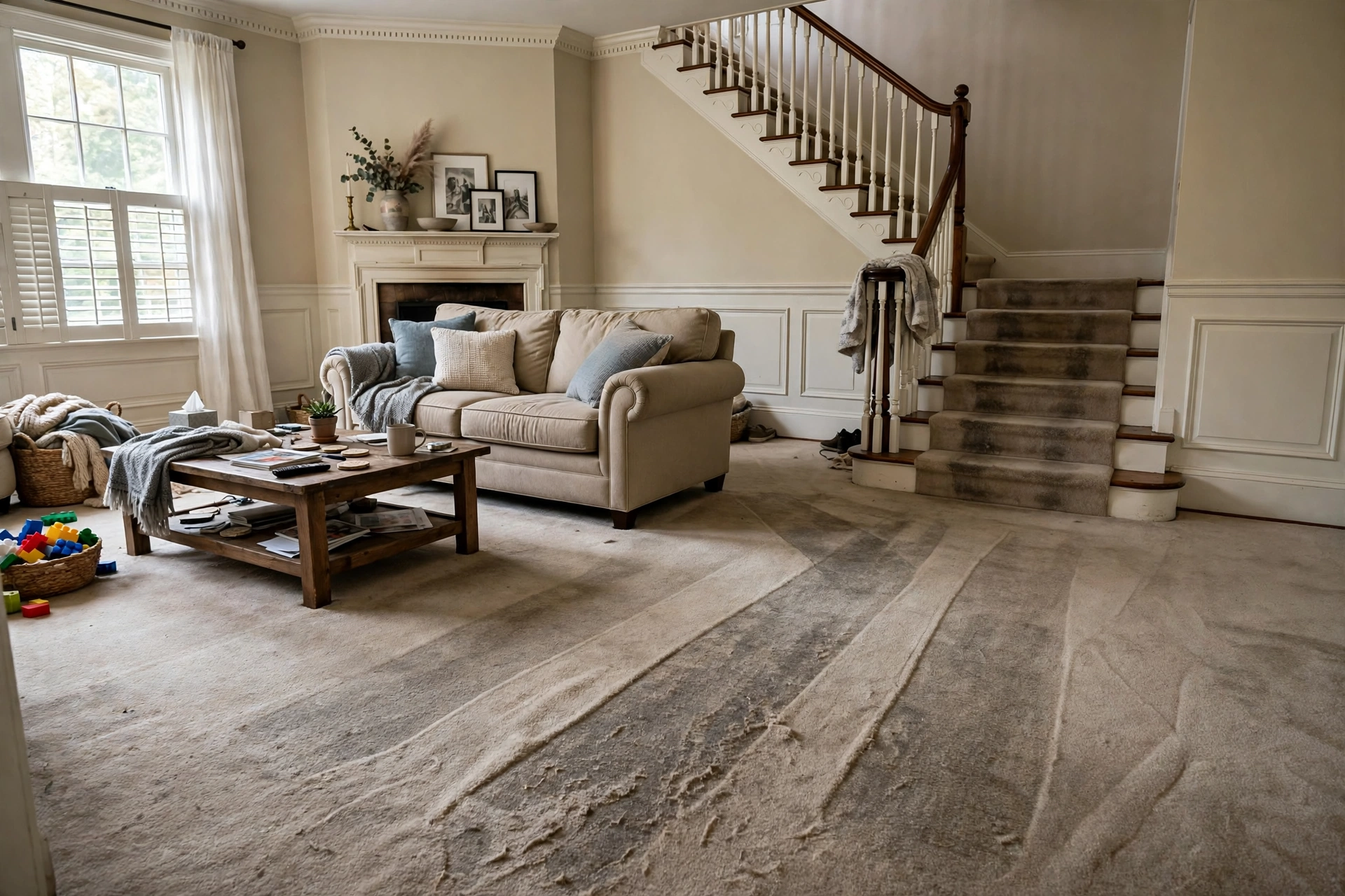 Before photo,  Whole House Carpet Cleaning in Belair, by Bowie Carpet Cleaning Company